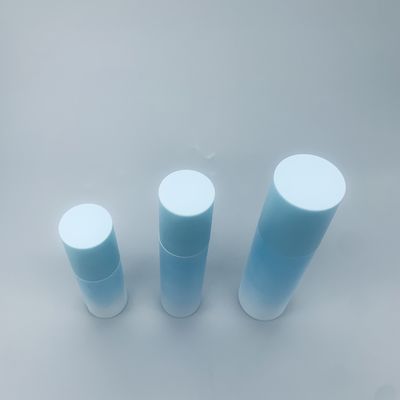 คุณภาพ  Blue Plastic Cosmetic Airless Pump Bottles For Essential Oil โรงงาน