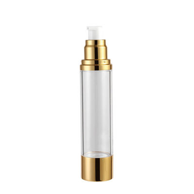 AS ปกปิดเครื่องสำอางในขวดสุญญากาศพลาสติก Acrylic Airless Bottle